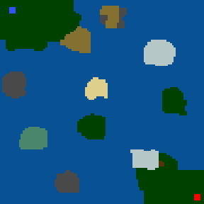 Surface minimap of The Isles