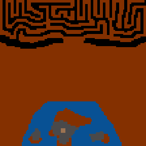 Underground minimap of The King and Queen