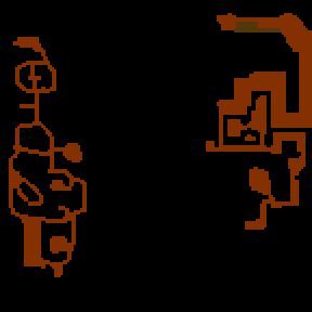 Underground minimap of The Land of the four elements
