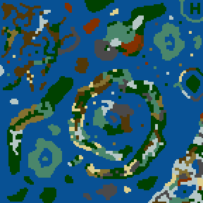 Surface minimap of The Lone Knight