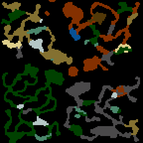 Underground minimap of The Lone Knight