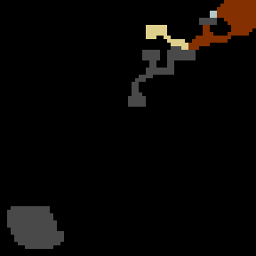 Underground minimap of The Missing Brimstone.