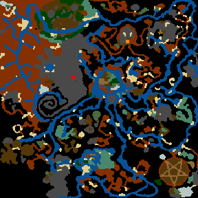 Underground minimap of - The Mysterious Island -