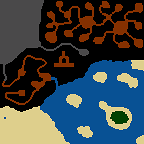 Underground minimap of The Quest