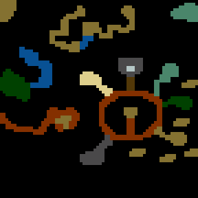 Underground minimap of The Quest for Dragon