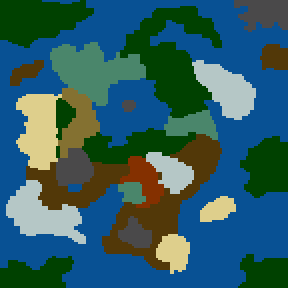 Surface minimap of The Quest for the Grail