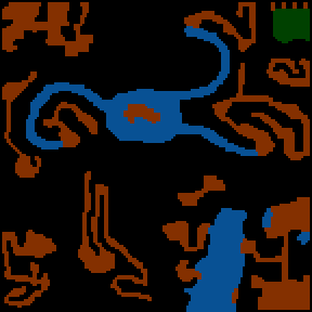 Underground minimap of The Quest for the Grail