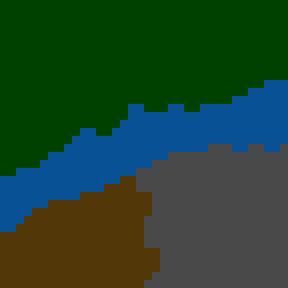 Surface minimap of the river clan's war