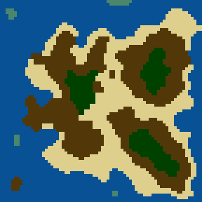Surface minimap of Treasure Hunt
