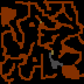Underground minimap of Two enemies