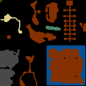 Underground minimap of Ultima 6 The False Prophet 2