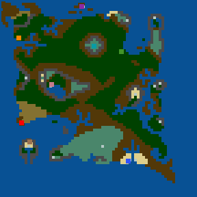 Surface minimap of Ultima III - Exodus