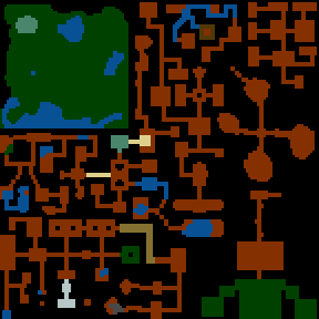 Underground minimap of Ultima III - Exodus