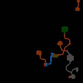 Underground minimap of Vantnor of the Swamp