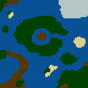 Surface minimap of Waterworld