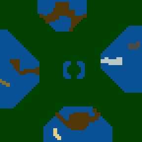 Surface minimap of X's and Allies