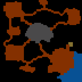Underground minimap of Xena and Hephaestus's sword